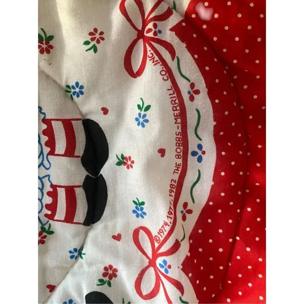 Raggedy Ann Andy Sleeping Bag Toddler Nap Mat USA Red Polka Dot Retro Vintage